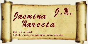 Jasmina Marčeta vizit kartica